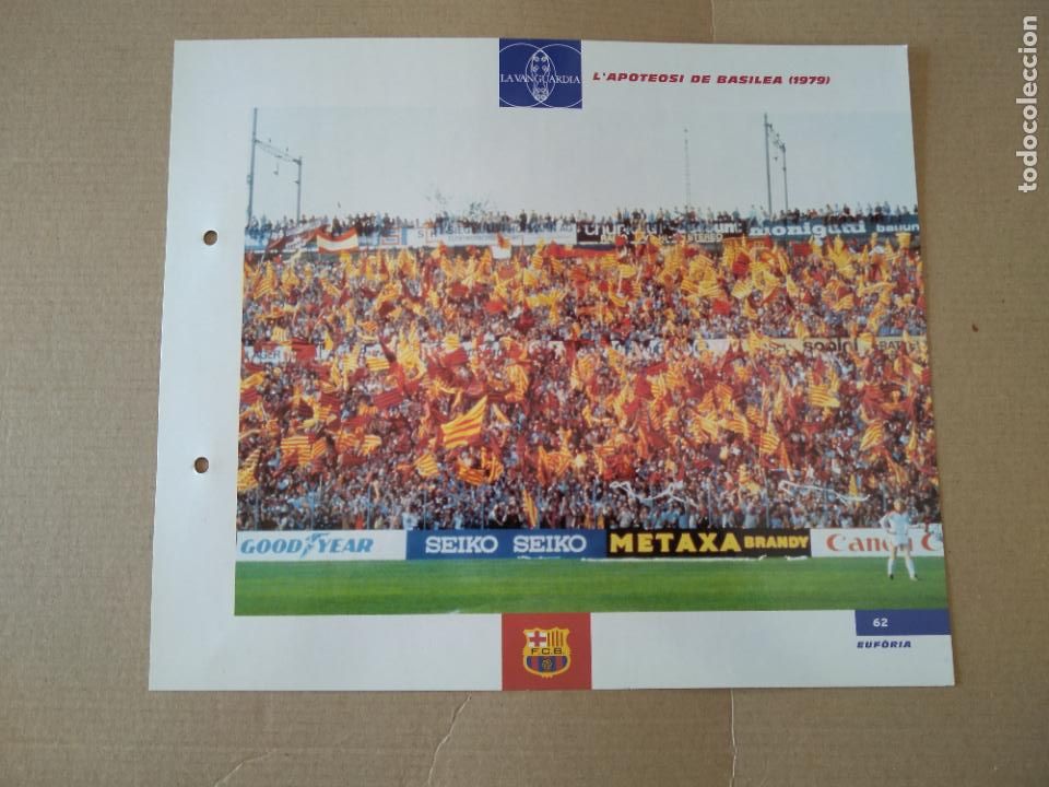 Colecionismo desportivo: 62 L'APOTEOSI DE BASILEA 1979 L&Aacute;MINA TIPO POSTAL EL GRAN &Aacute;LBUM DEL BAR&Ccedil;A LA VANGUARDIA