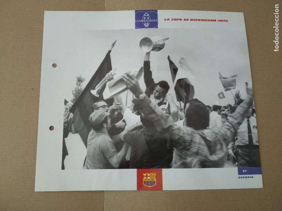 Colecionismo desportivo: 67 LA COPA DE BUCKINGHAM 1971 RIF&Eacute; L&Aacute;MINA TIPO POSTAL EL GRAN &Aacute;LBUM DEL BAR&Ccedil;A LA VANGUARDIA