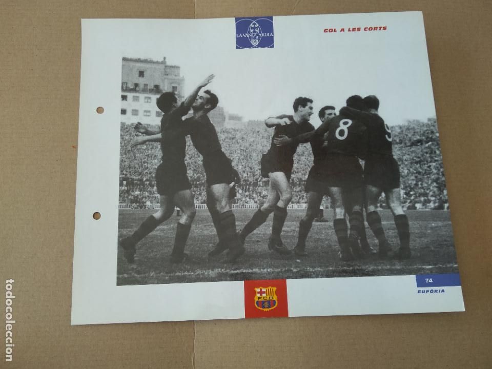 Colecionismo desportivo: 74 GOL A LES CORTS L&Aacute;MINA TIPO POSTAL EL GRAN &Aacute;LBUM DEL BAR&Ccedil;A LA VANGUARDIA