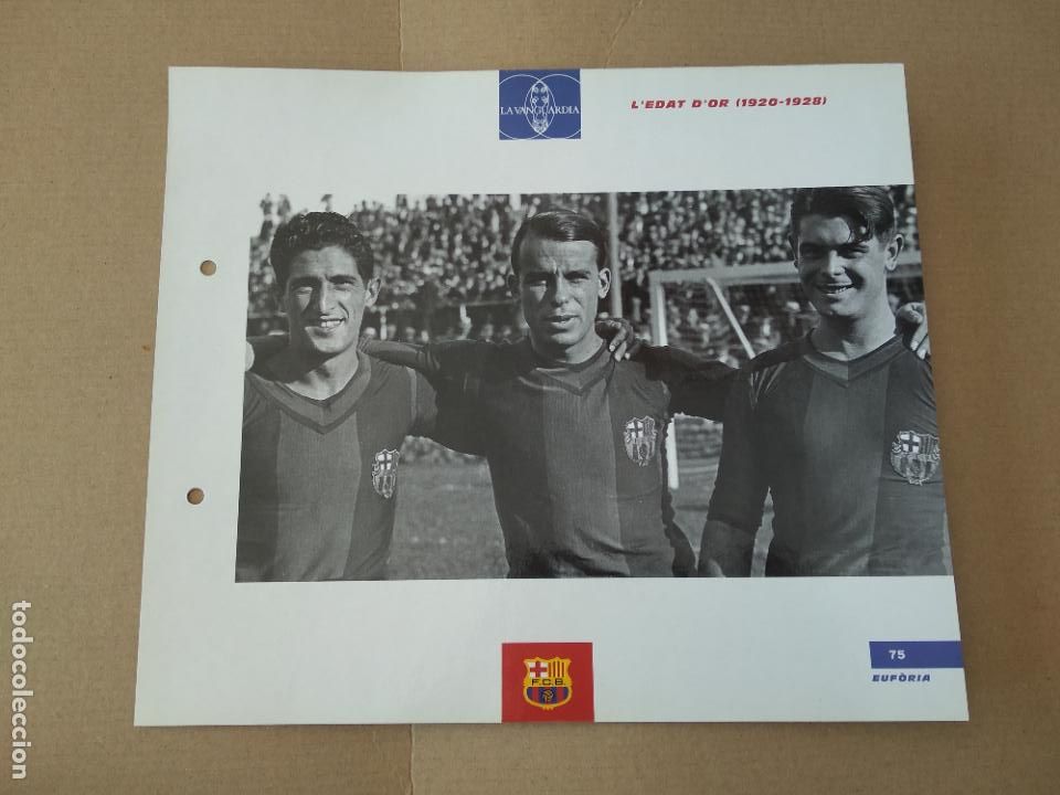 Colecionismo desportivo: 75 L'EDAT D'OR SAGI SAMITIER PIERA 1920-28 L&Aacute;MINA TIPO POSTAL EL GRAN &Aacute;LBUM DEL BAR&Ccedil;A LA VANGUARDIA