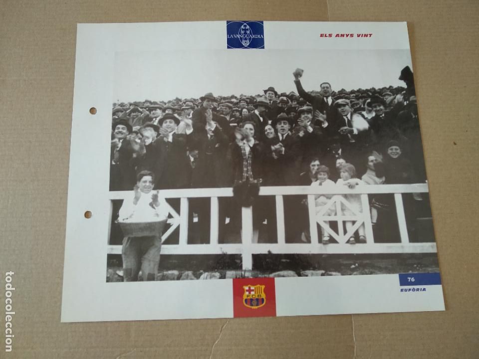 Colecionismo desportivo: 76 ELS ANYS VINT L&Aacute;MINA TIPO POSTAL EL GRAN &Aacute;LBUM DEL BAR&Ccedil;A LA VANGUARDIA