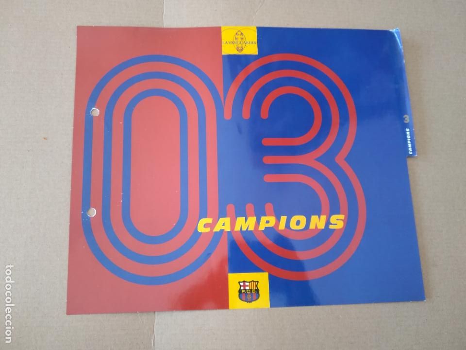 Colecionismo desportivo: CAMPIONS L&Aacute;MINA TIPO POSTAL EL GRAN &Aacute;LBUM DEL BAR&Ccedil;A LA VANGUARDIA
