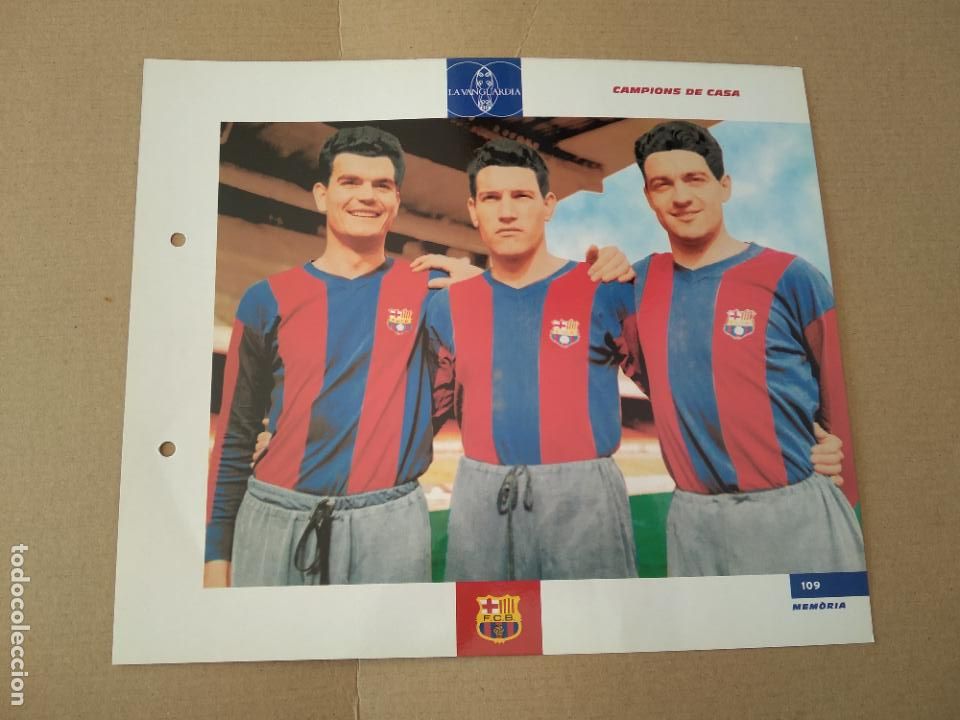 Colecionismo desportivo: 109 GENSANA SEGARRA VERGES CAMPIONS DE CASA L&Aacute;MINA TIPO POSTAL EL GRAN &Aacute;LBUM DEL BAR&Ccedil;A LA VANGUARDIA
