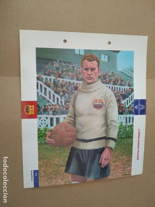Colecionismo desportivo: 117 L'INOBLIDABLE PLATKO L&Aacute;MINA TIPO POSTAL EL GRAN &Aacute;LBUM DEL BAR&Ccedil;A LA VANGUARDIA