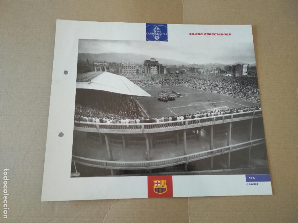 Colecionismo desportivo: 126 40000 ESPECTADORS L&Aacute;MINA TIPO POSTAL EL GRAN &Aacute;LBUM DEL BAR&Ccedil;A LA VANGUARDIA