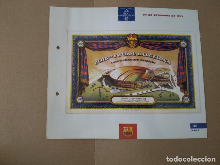 Collectionnisme sportif: 130 24 DE SETEMBRE DE 1957 L&Aacute;MINA TIPO POSTAL EL GRAN &Aacute;LBUM DEL BAR&Ccedil;A LA VANGUARDIA