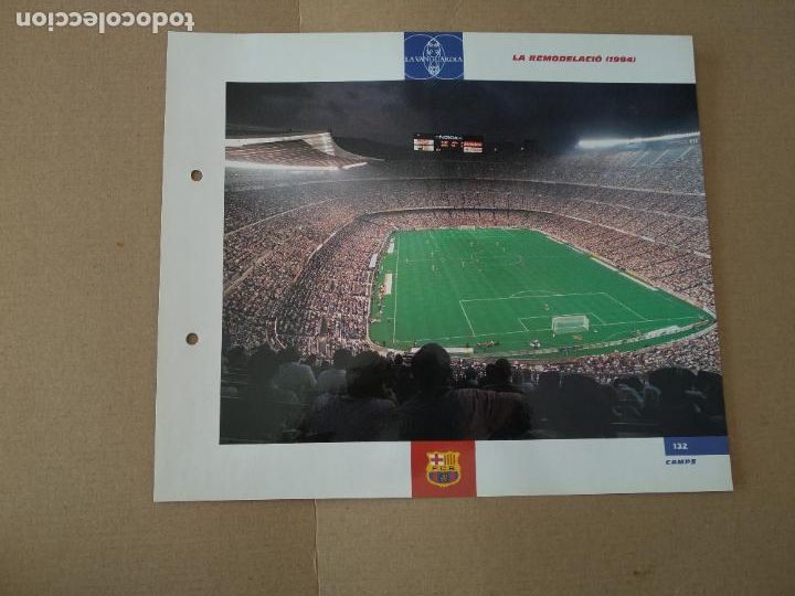 Collectionnisme sportif: 132 LA REMODELACI&Oacute; 1994 DEL CAMP NOU L&Aacute;MINA TIPO POSTAL EL GRAN &Aacute;LBUM DEL BAR&Ccedil;A LA VANGUARDIA