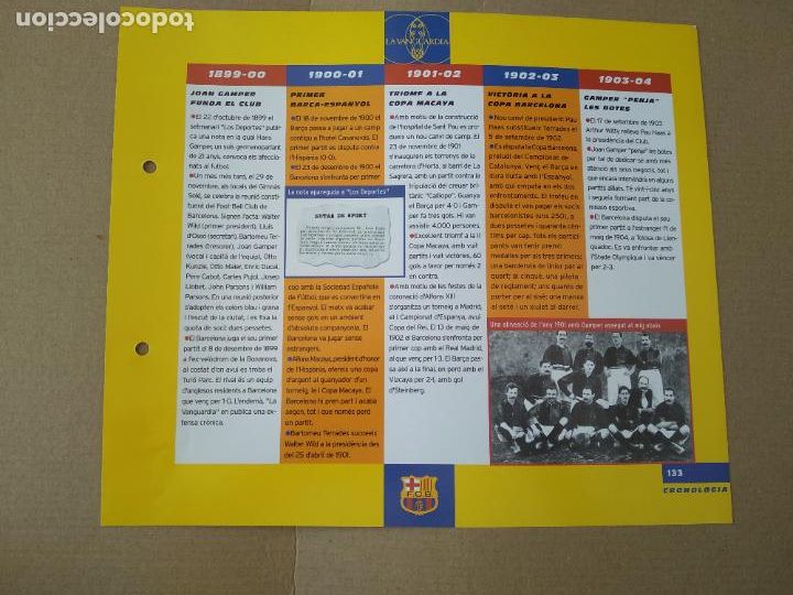 Collectionnisme sportif: 133 CRONOLOGIA GAMPER ALINEACI&Oacute; L&Aacute;MINA TIPO POSTAL EL GRAN &Aacute;LBUM DEL BAR&Ccedil;A LA VANGUARDIA