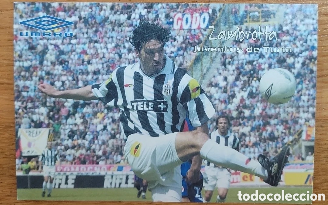 Sammelleidenschaft Sport: Foto Zambrotta Juventus Umbro