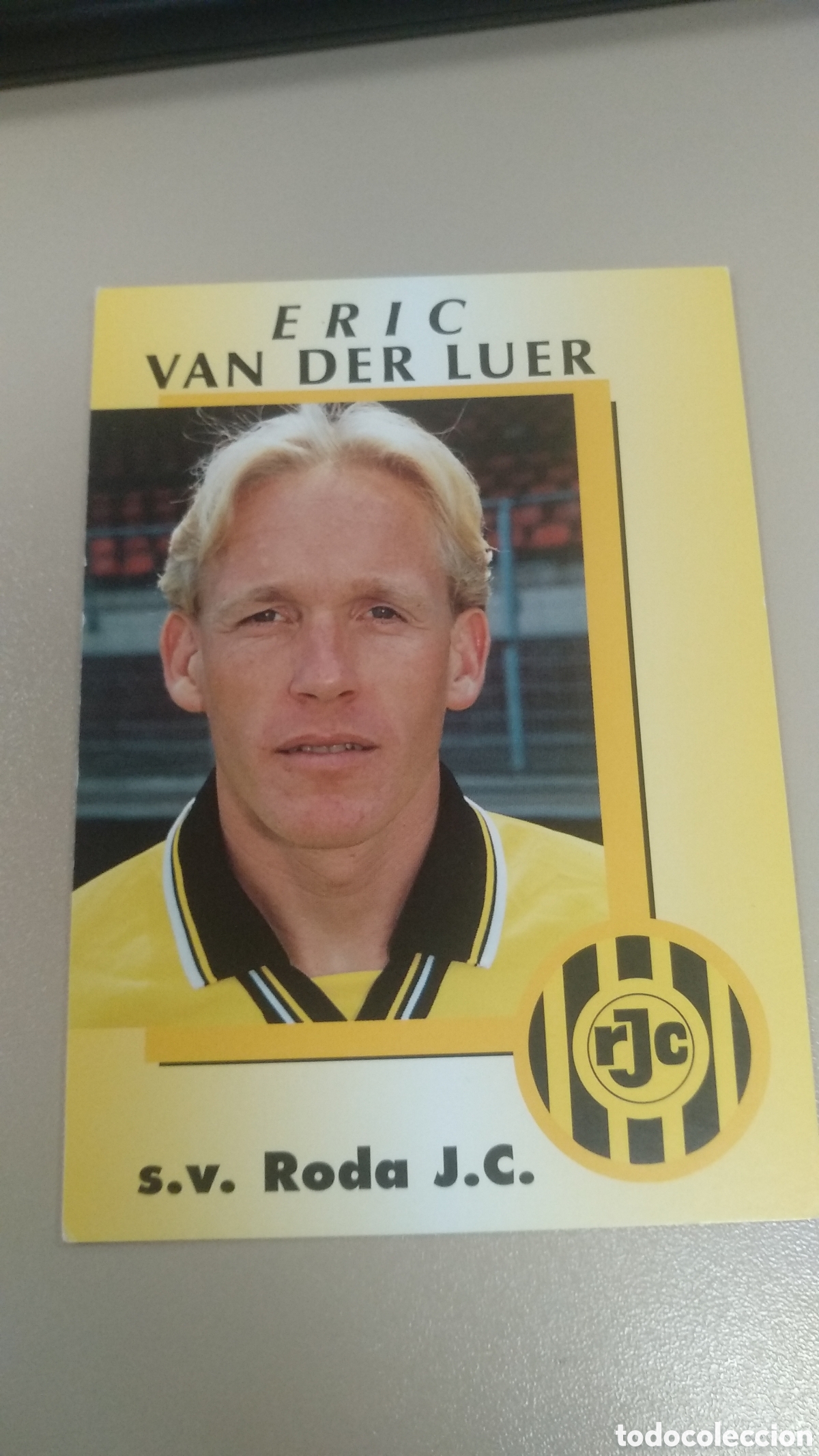 Coleccionismo deportivo: Postal Eric Van der Luer - SV Roda - Foto 1