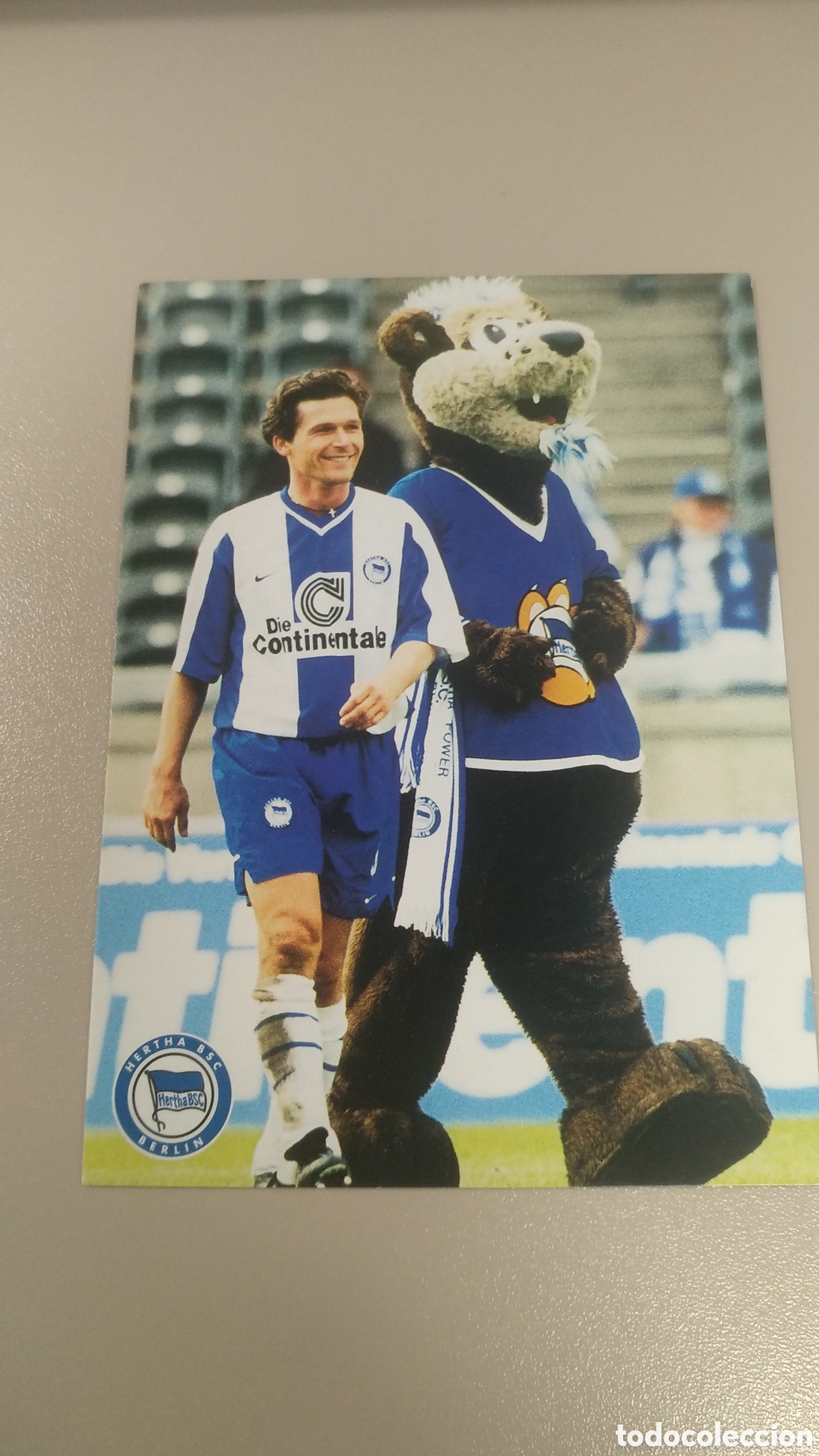 Coleccionismo deportivo: Postal Dariusz Wosz - Hertha Berl&iacute;n - Foto 1