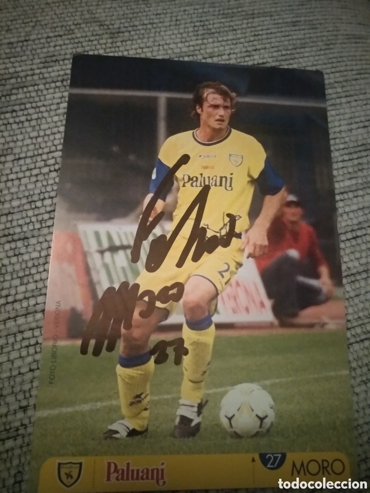 Coleccionismo deportivo: Postal Moro Chievo Verona - Foto 1