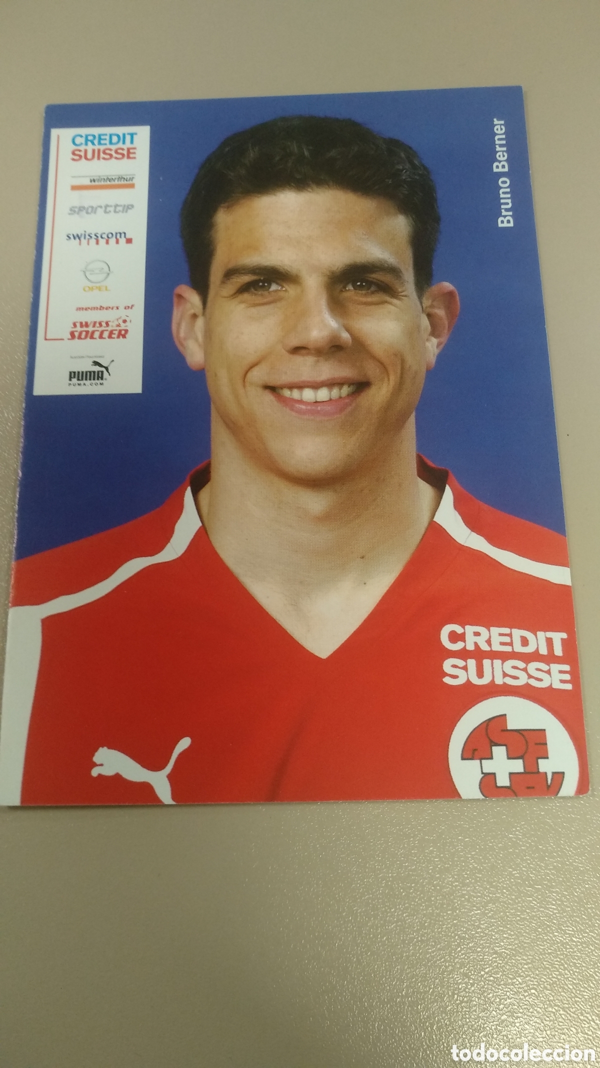 Coleccionismo deportivo: Postal Bruno Berner - Selecci&oacute;n Suiza de f&uacute;tbol