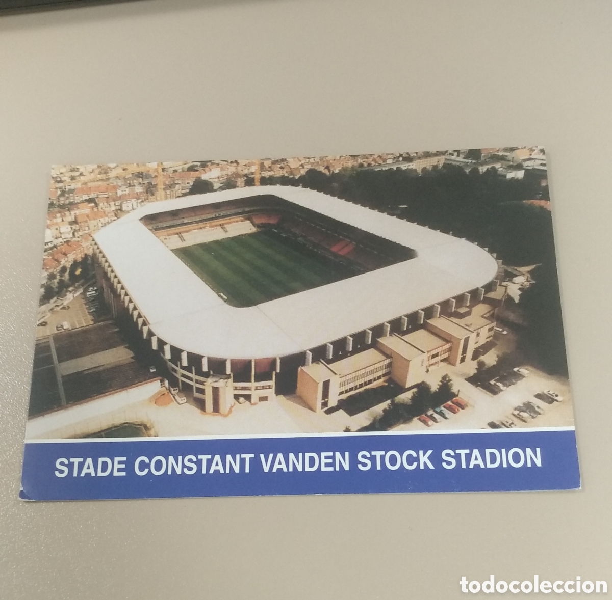 Coleccionismo deportivo: Postal Estadio Anderlecht - Constant Vanden Stock