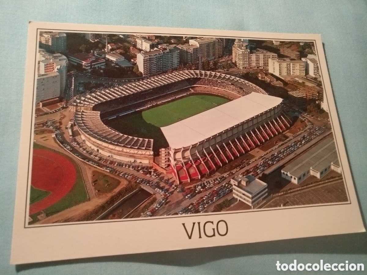 Coleccionismo deportivo: Postal Estadio Balaidos Vigo - Foto 1