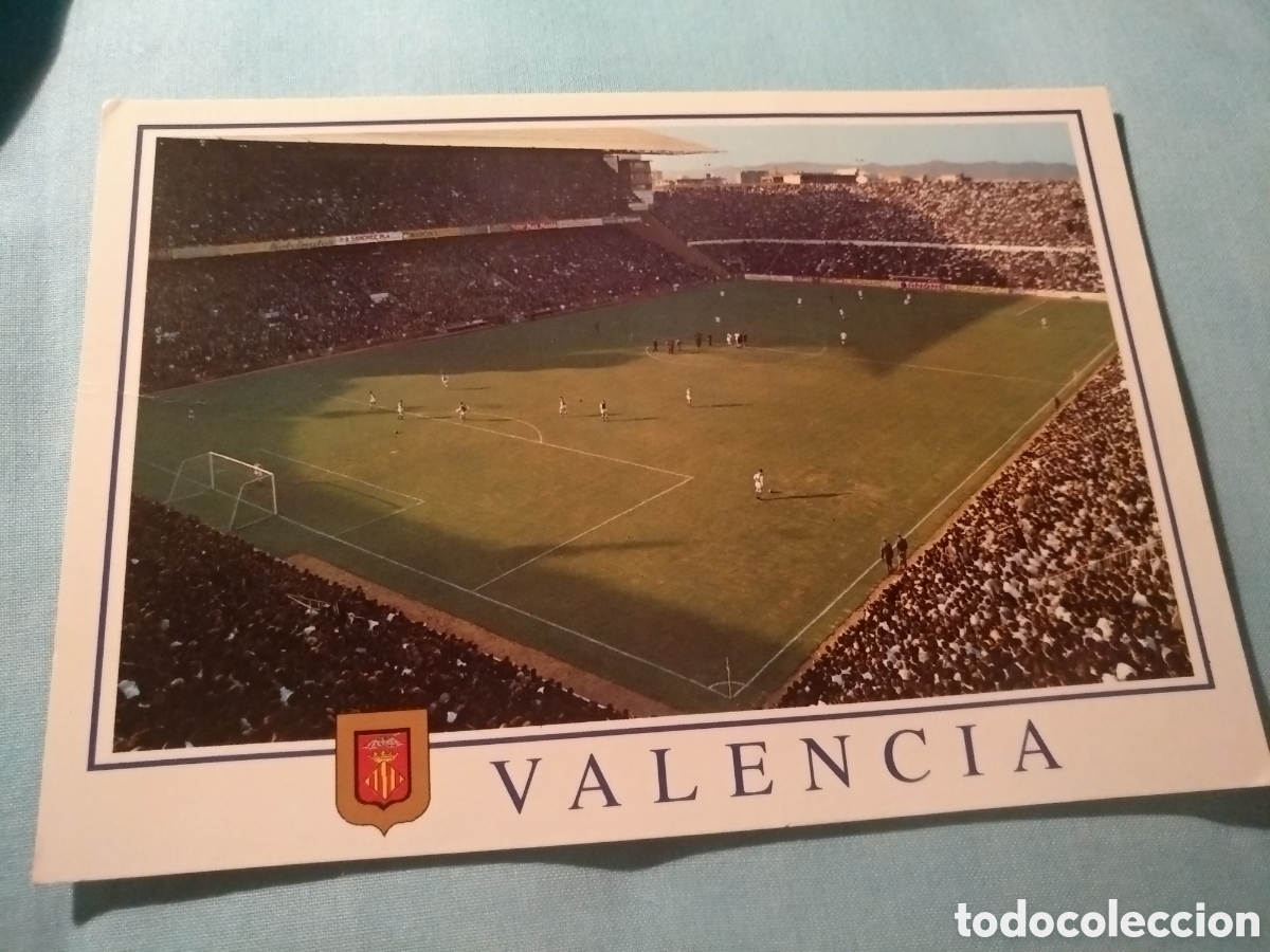 Coleccionismo deportivo: Postal Estadio Luis Casanova Valencia - Foto 1