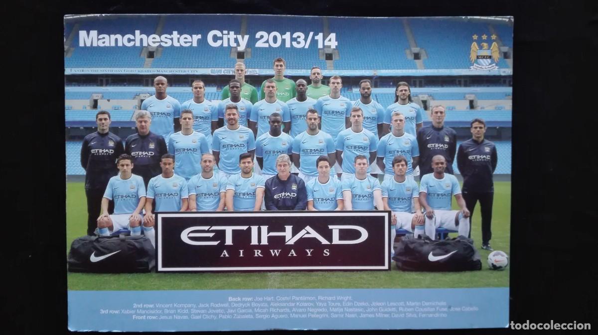 Coleccionismo deportivo: POSTAL MANCHESTER CITY 2013-14 - Foto 1