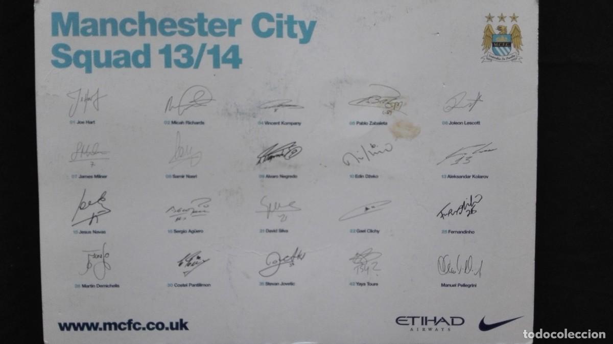 Coleccionismo deportivo: POSTAL MANCHESTER CITY 2013-14 - Foto 2