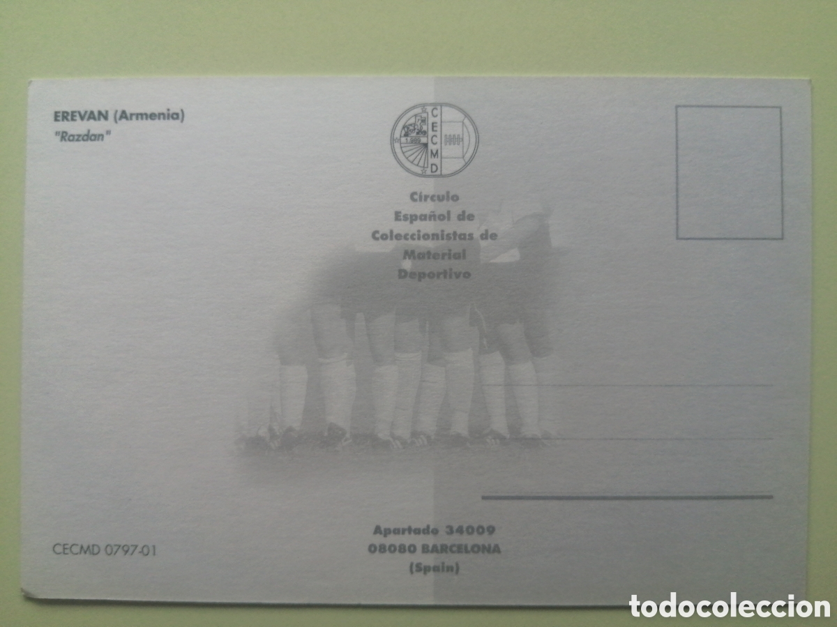 Coleccionismo deportivo: Postal Estadio Razdan, Erevan(Armenia) - Foto 2
