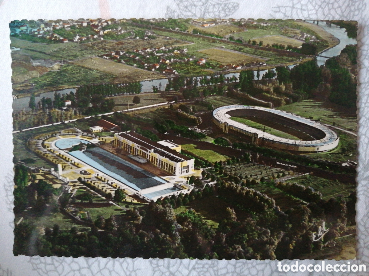 Colecionismo desportivo: Postal Estadio Municipal de Toulouse, Francia