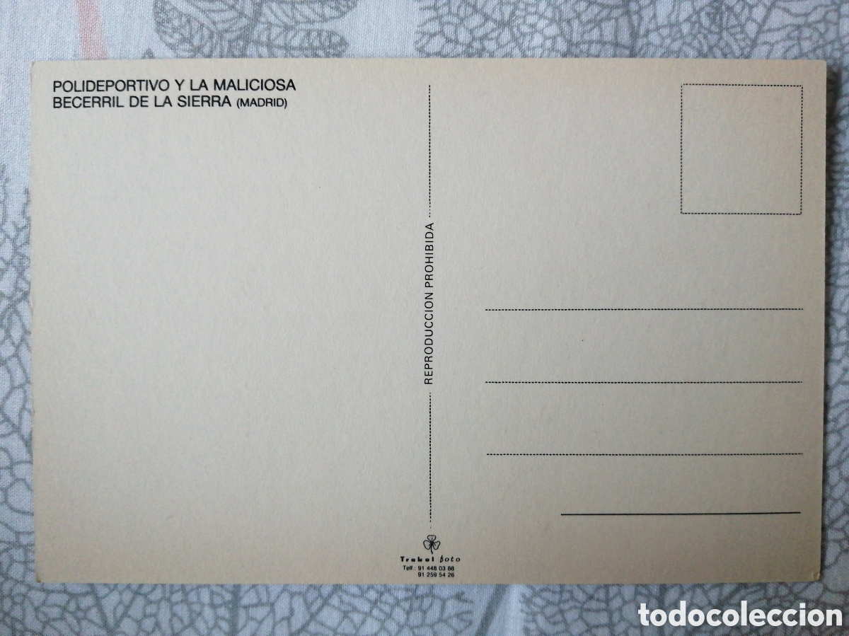 Coleccionismo deportivo: Postal Estadio Becerril de la Sierra, Madrid - Foto 2