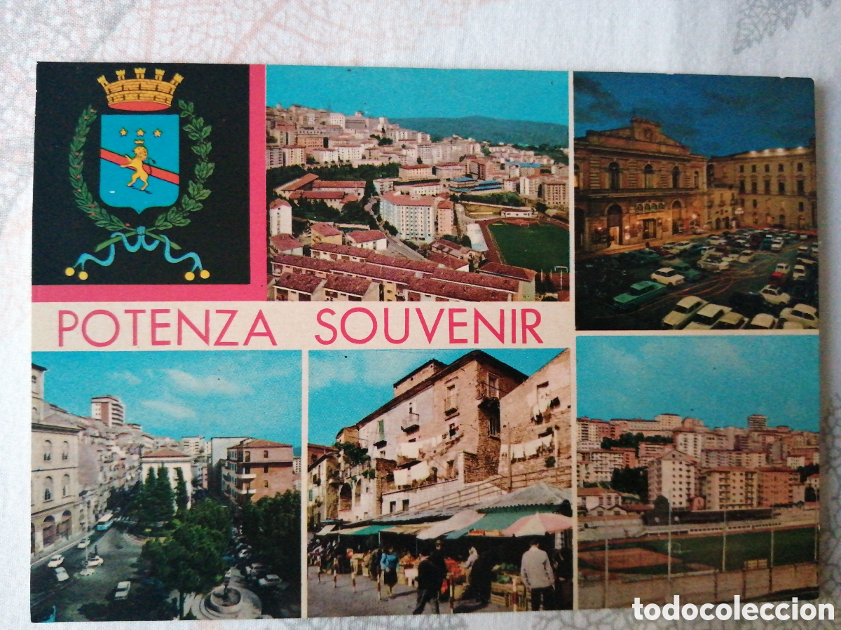 Colecionismo desportivo: Postal Estadio de Potenza, Italia