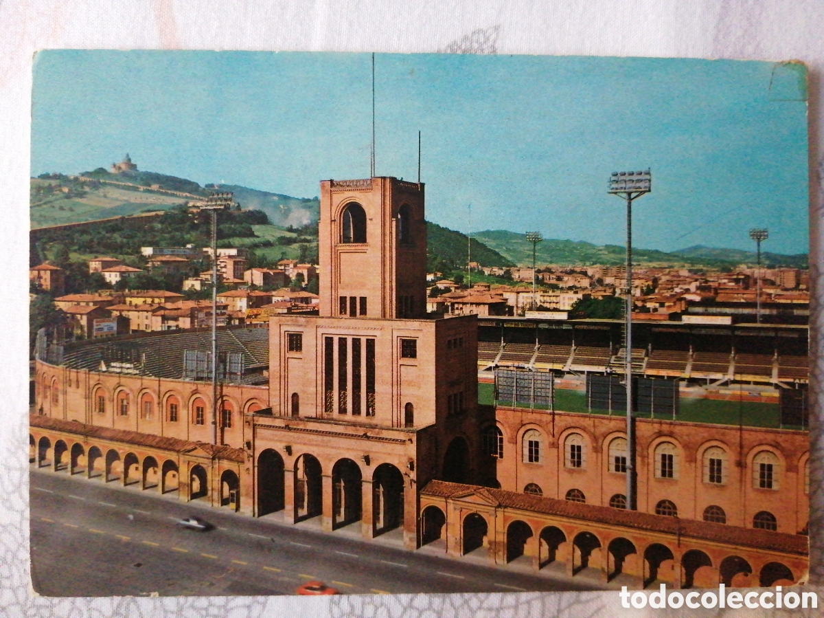 Colecionismo desportivo: Postal Estadio Comunale de Bologna, Italia