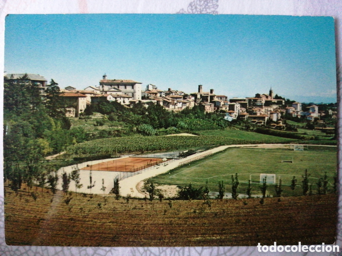 Colecionismo desportivo: Postal Estadio La Valletta, Moncalvo, Italia