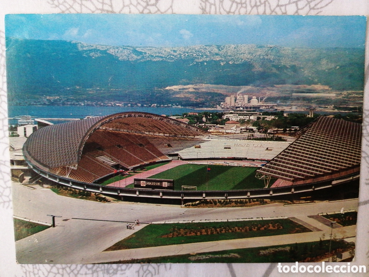 Coleccionismo deportivo: Postal Estadio Poljud, Split, Croacia - Foto 1