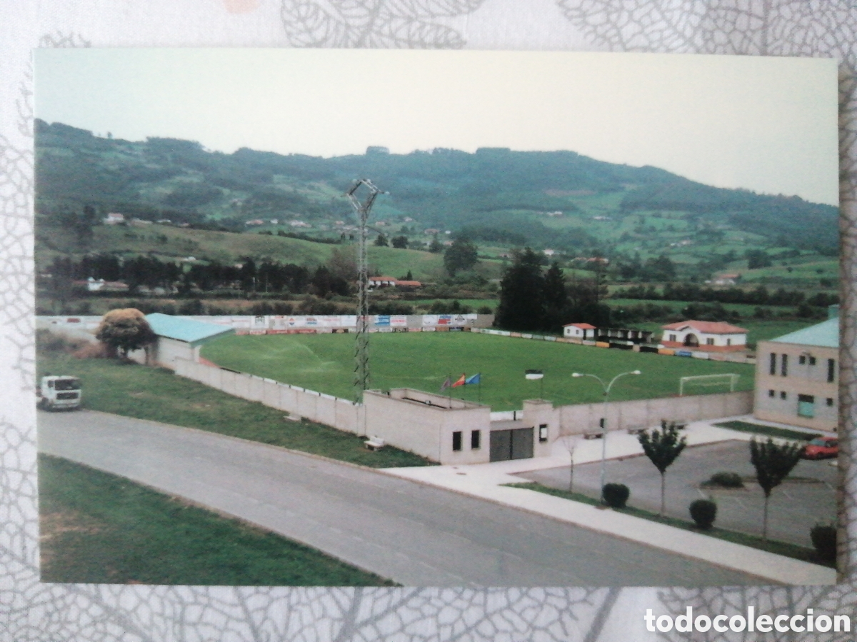 Collezionismo sportivo: Postal Estadio Las Callejas, Villaviciosa, Asturias
