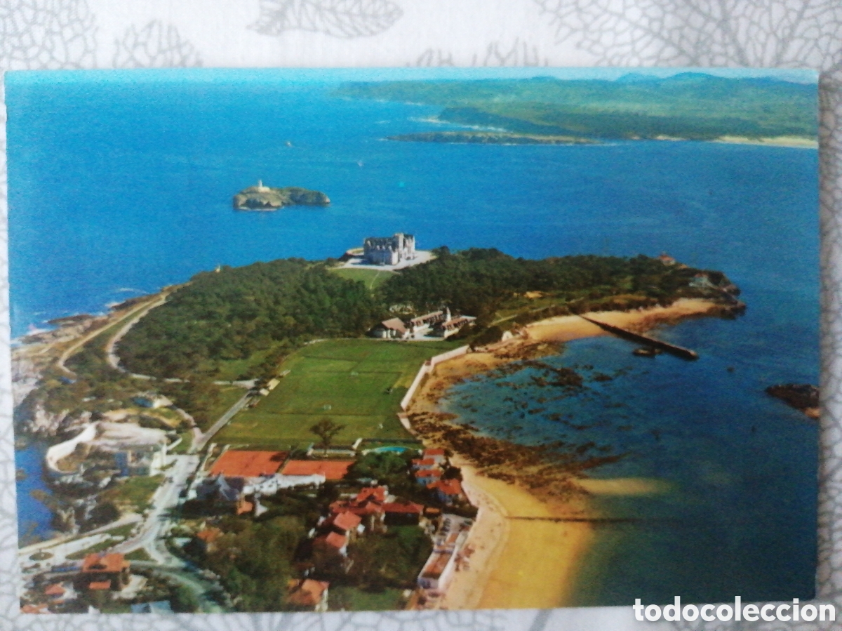 Coleccionismo deportivo: Postal Estadio Pen&iacute;nsula de la Magdalena, Santander - Foto 1