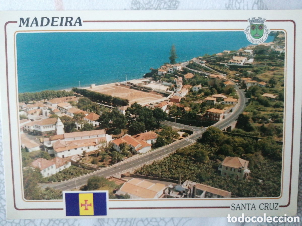 Coleccionismo deportivo: Postal Estadio de Santa Cruz, Madeira, Portugal
