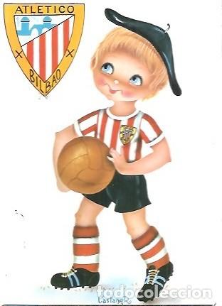Coleccionismo deportivo: POSTAL A COLOR 730 ATLETICO BILBAO - Foto 1