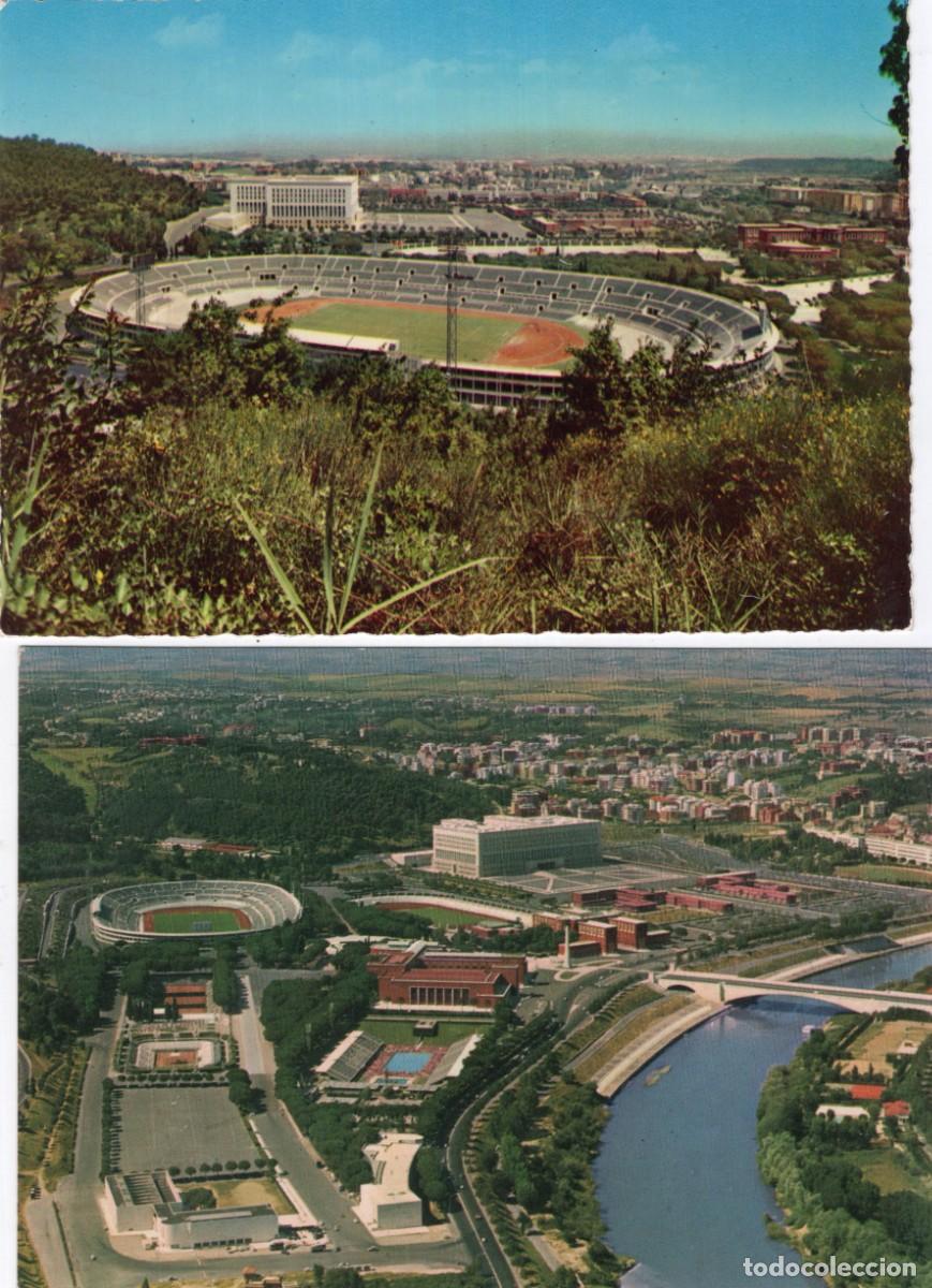 Coleccionismo deportivo: ESTADIO OL&Iacute;MPICO. ROMA. 2 POSTALES - Foto 1