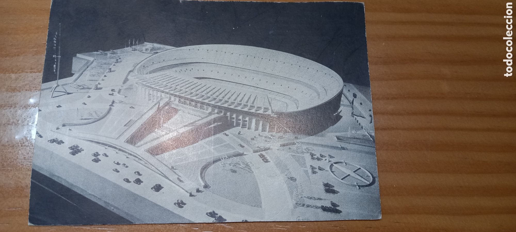 Coleccionismo deportivo: Postal Maqueta Nou Camp 1954 - Foto 1