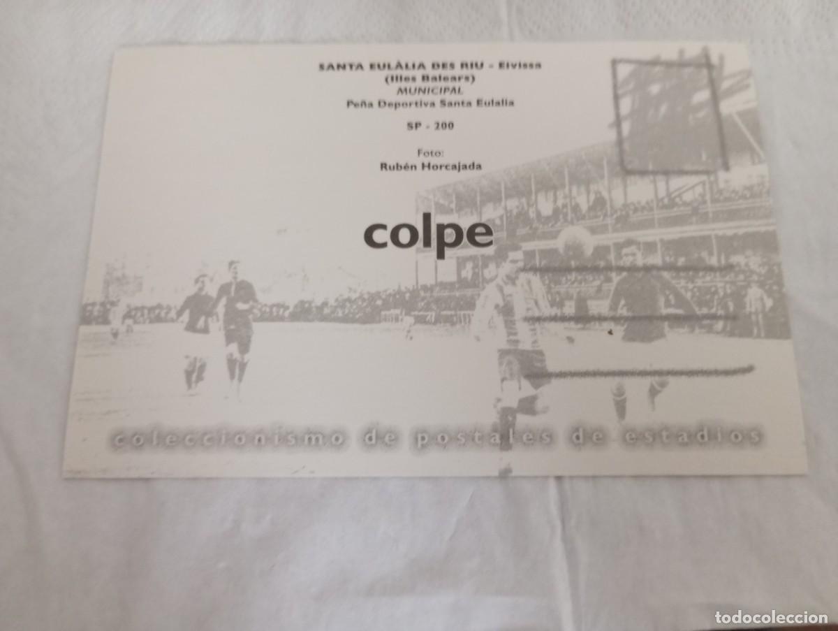 Coleccionismo deportivo: Postal estadio santa Eulalia des riu Eivissa - Foto 2
