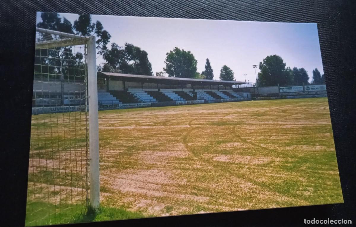 Coleccionismo deportivo: Postal del estadio municipal de Cacheiras (Coru&ntilde;a). COLPE. - Foto 1