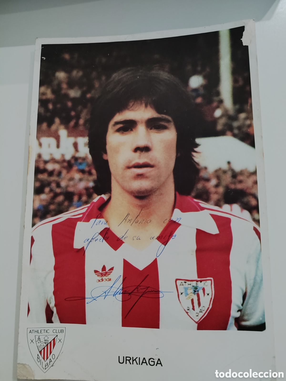 Coleccionismo deportivo: Foto dedicada Urkiaga. - Foto 1