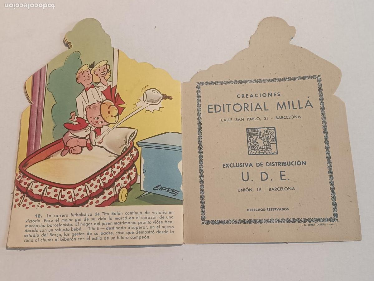 Coleccionismo deportivo: EL BAR&Ccedil;A EDITORIAL MILLA DIBUJOS CIFRE - Foto 6