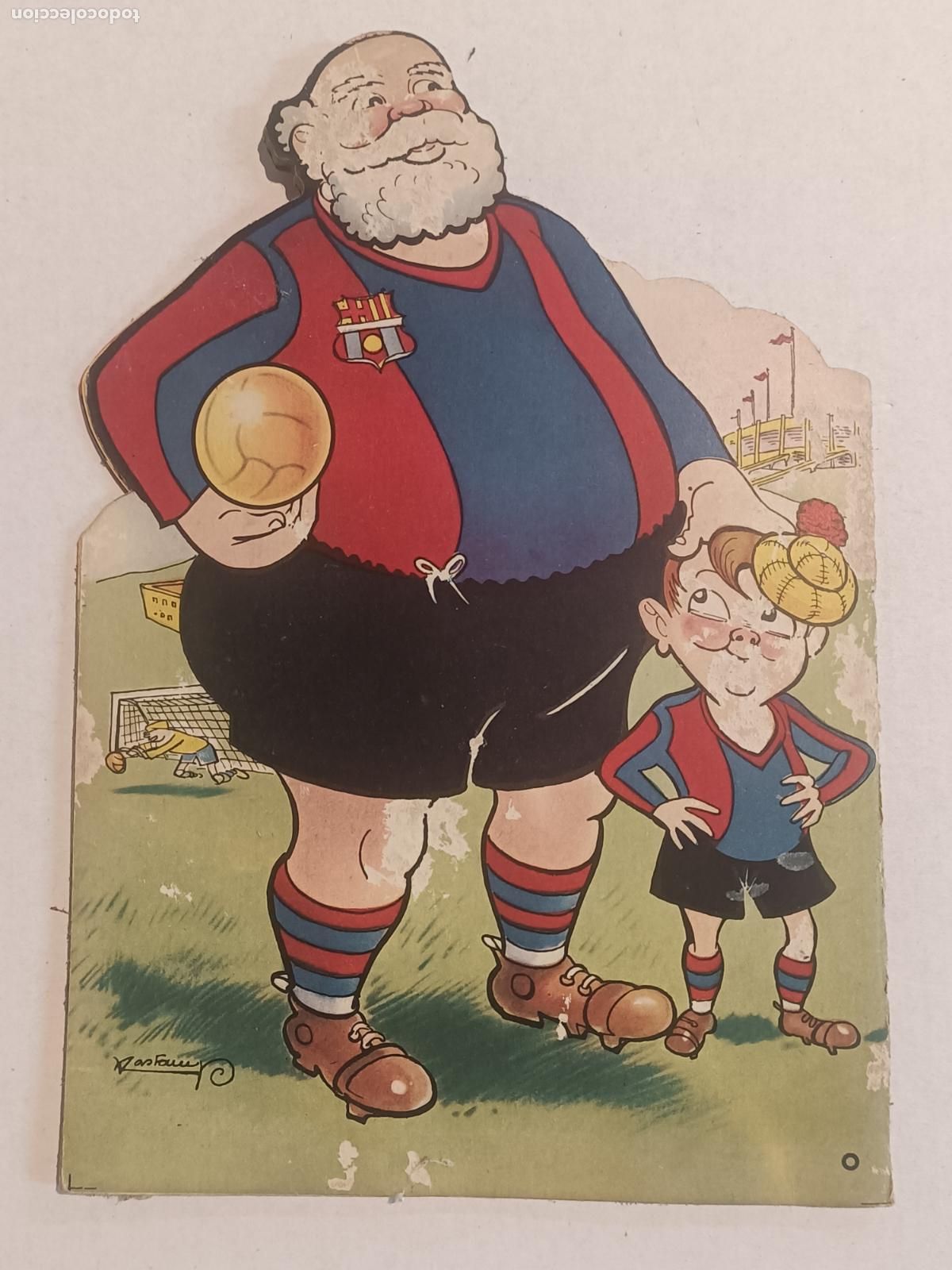 Coleccionismo deportivo: EL BAR&Ccedil;A EDITORIAL MILLA DIBUJOS CIFRE - Foto 7