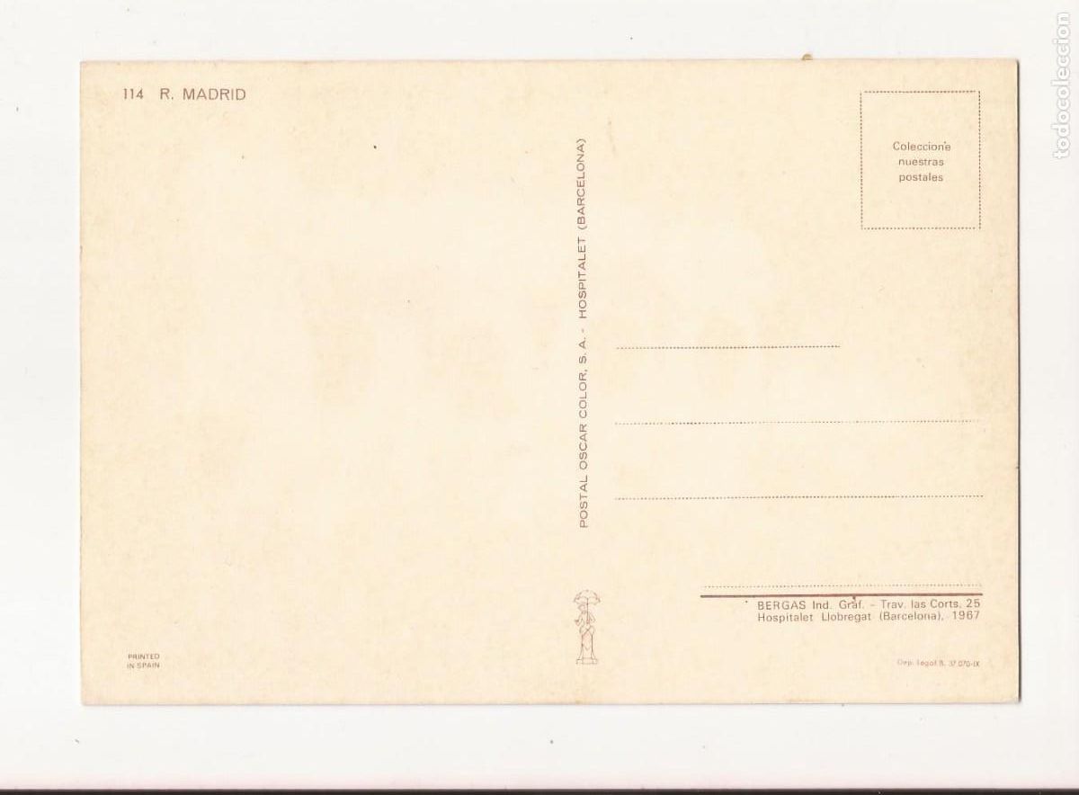 Coleccionismo deportivo: POSTAL, REAL MADRID, 1967, SIN CIRCULAR - Foto 3