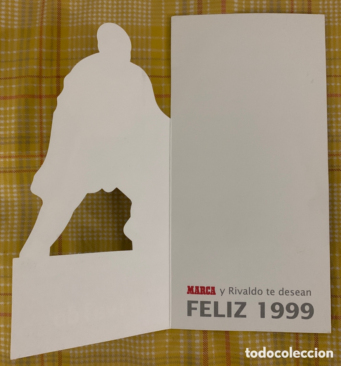 Coleccionismo deportivo: D&iacute;ptico Rivaldo 1999 - Foto 2
