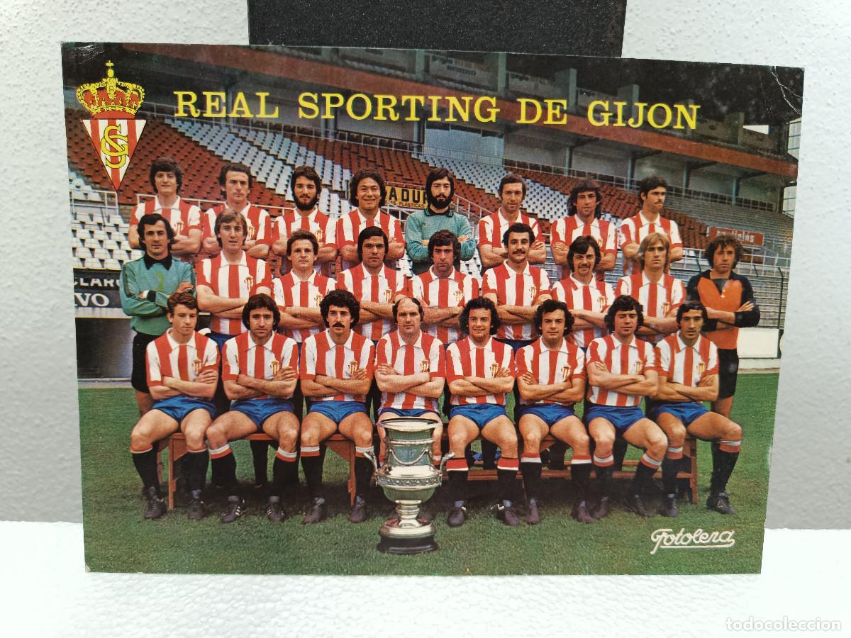 Coleccionismo deportivo: POSTAR REAL SPORTING DE GIJON 1979. 20X15. - Foto 1