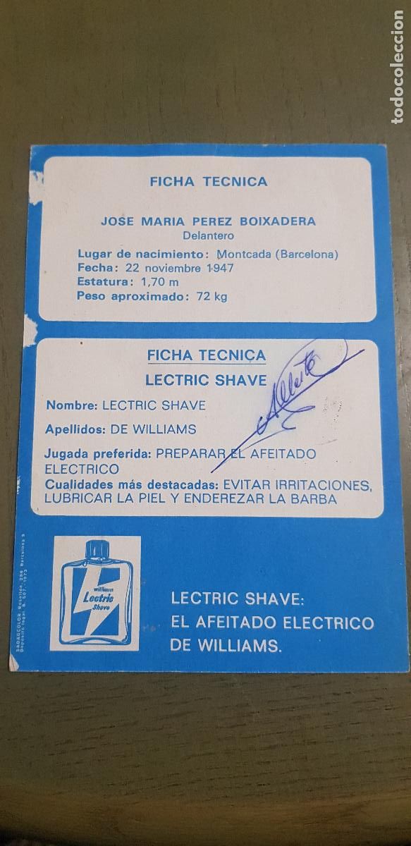 Coleccionismo deportivo: JOSE MARIA PEREZ BOIXADERA - Foto 2