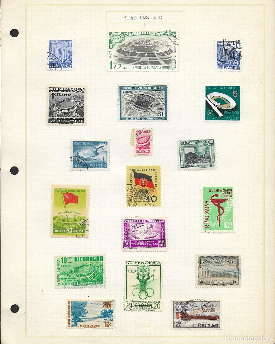 Coleccionismo deportivo: SMI) SHEET WITH STADIUM STAMPS - Foto 1