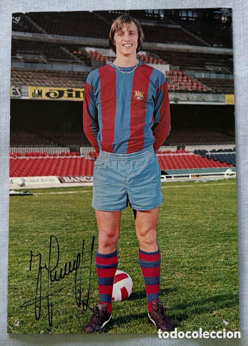 Coleccionismo deportivo: Postal Johan Cruyff 1973/74 - Foto 1
