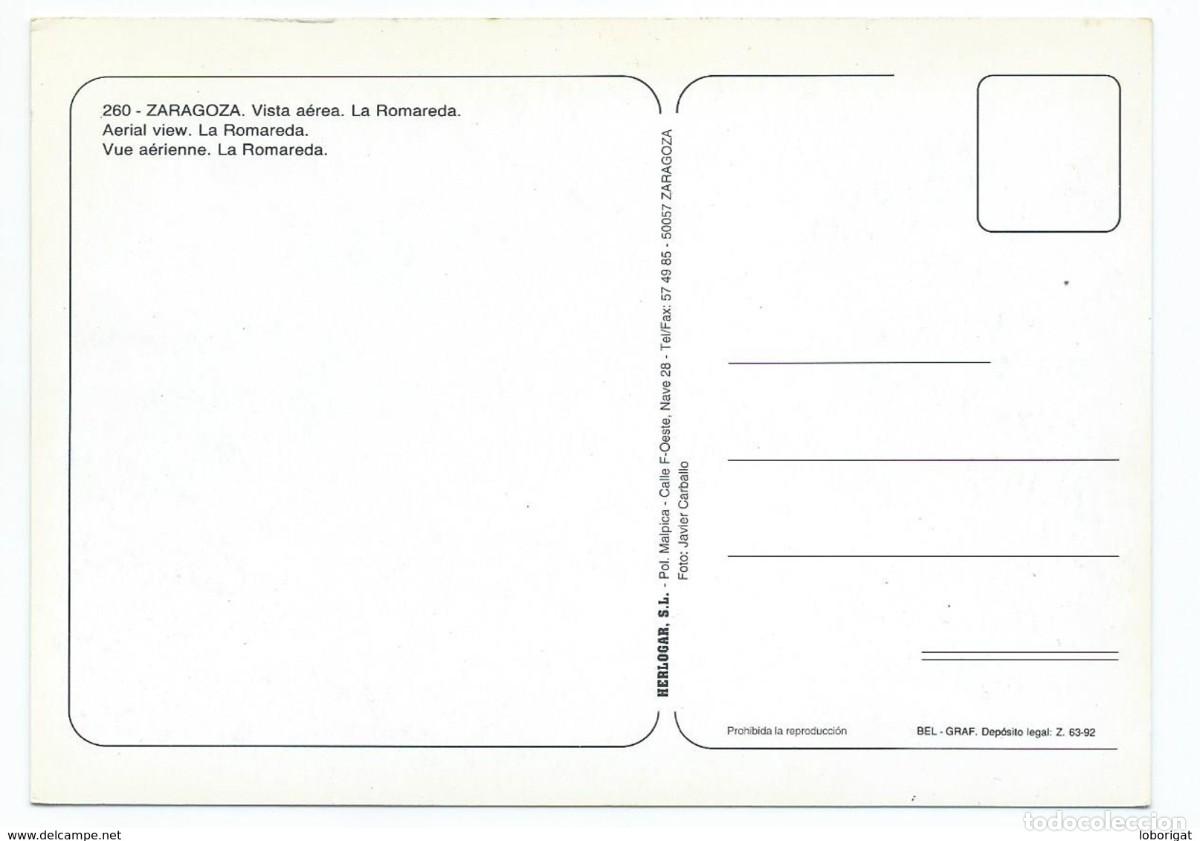 Coleccionismo deportivo: ESTADIO / STADE / STADIO / STADION / STADIUM.- &rdquo; LA ROMAREDA &rdquo;.- ZARAGOZA - Foto 2