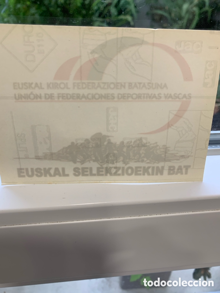 Coleccionismo deportivo: Pegatina coche Euskal Selezioa - Foto 2