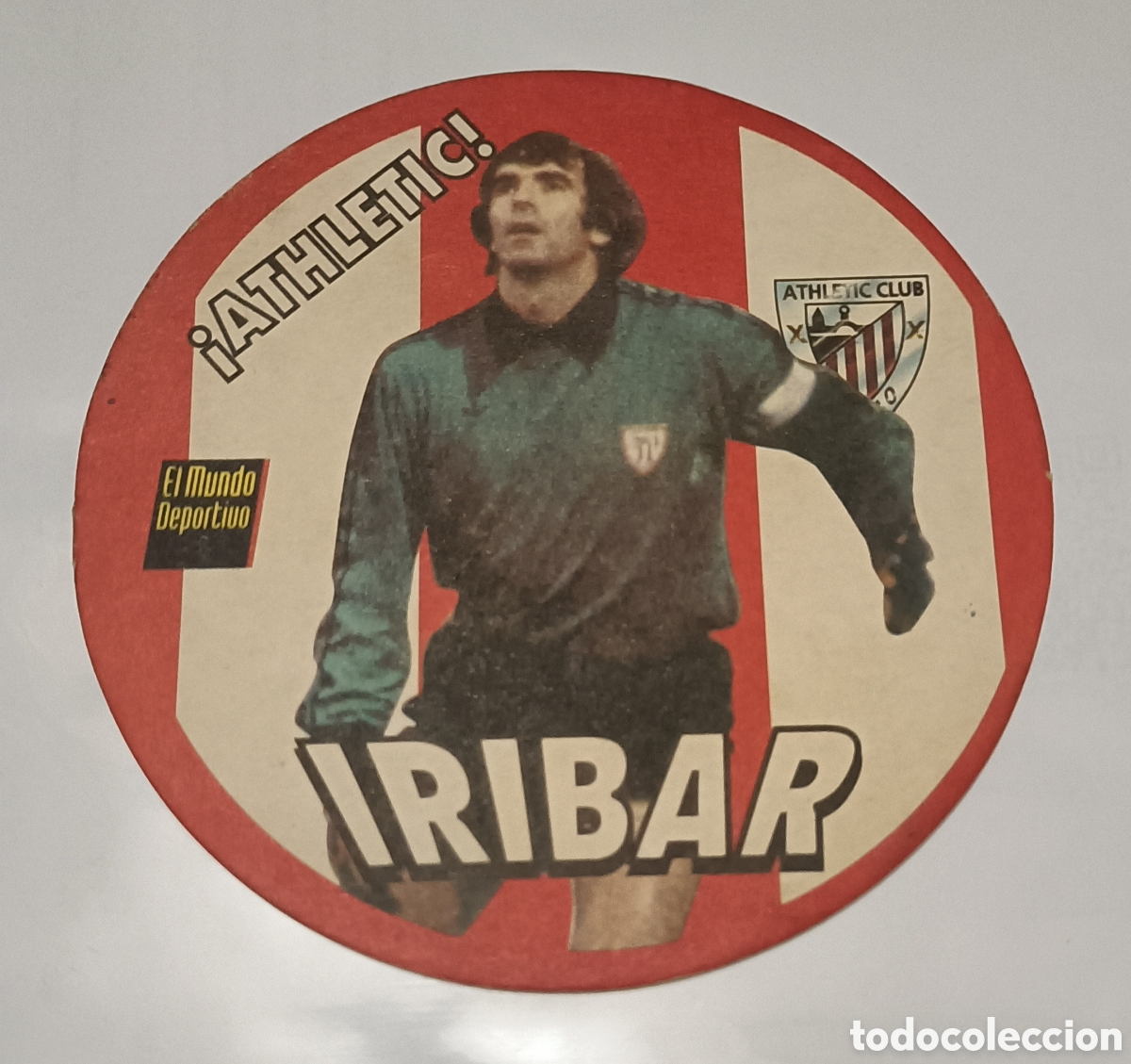 Coleccionismo deportivo: Posavasos Iribar Athletic de Bilbao - Foto 1