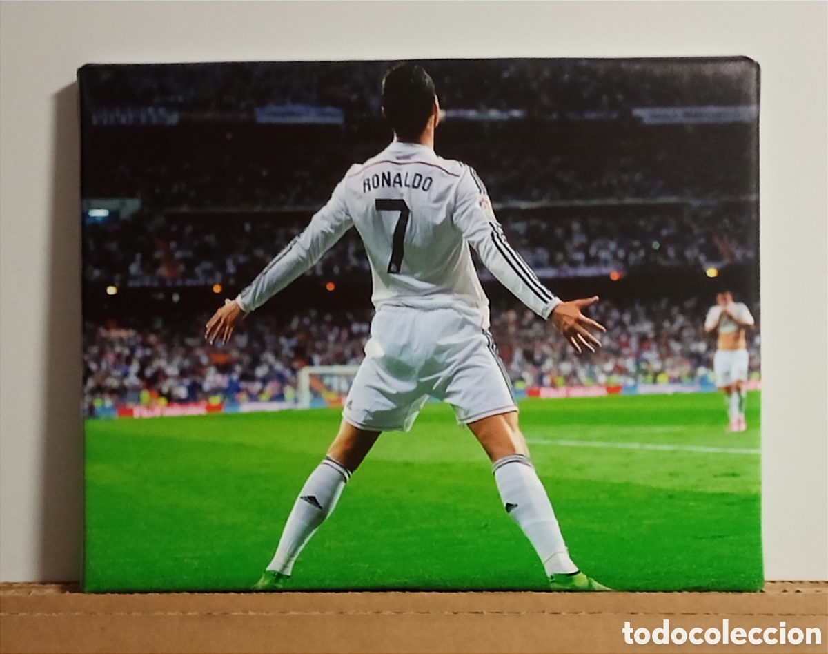 Coleccionismo deportivo: Cuadro cartel CRISTIANO RONALDO - Foto 1